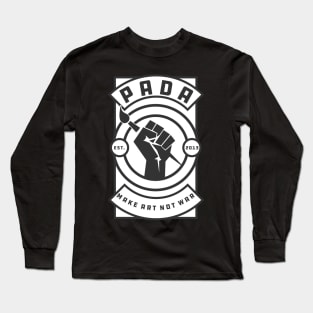 PADA: Make Art Not War Long Sleeve T-Shirt